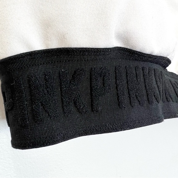 SOLD PINK Victoria's Secret Ultimate lightly lined sports bra white black S - Picture 8 of 10